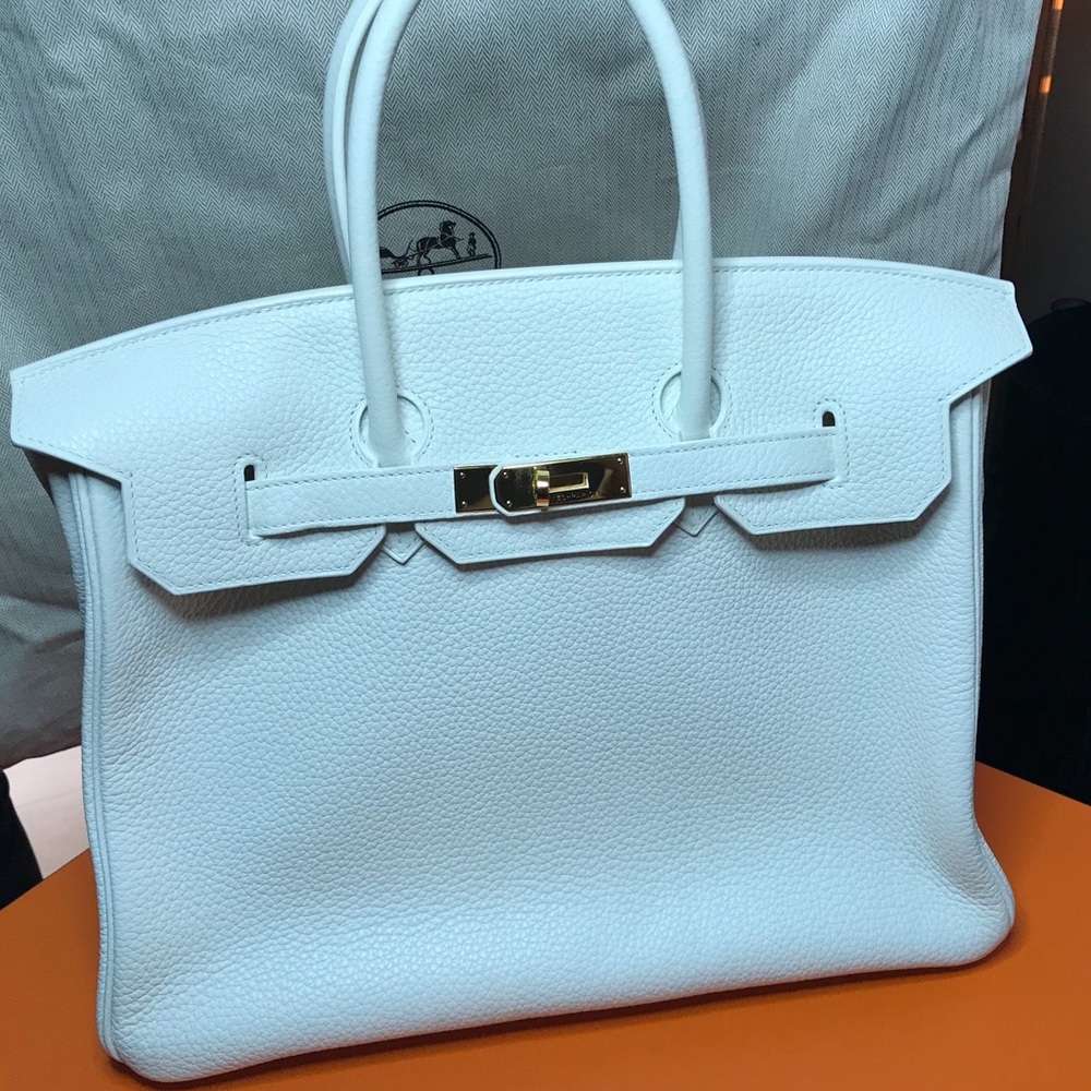 Hermès Birkin 35 Bag Blanc Taurillon Clemence